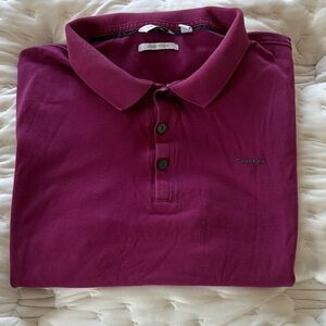 Calvin Klein Men's Deep Purple Polo Shirt